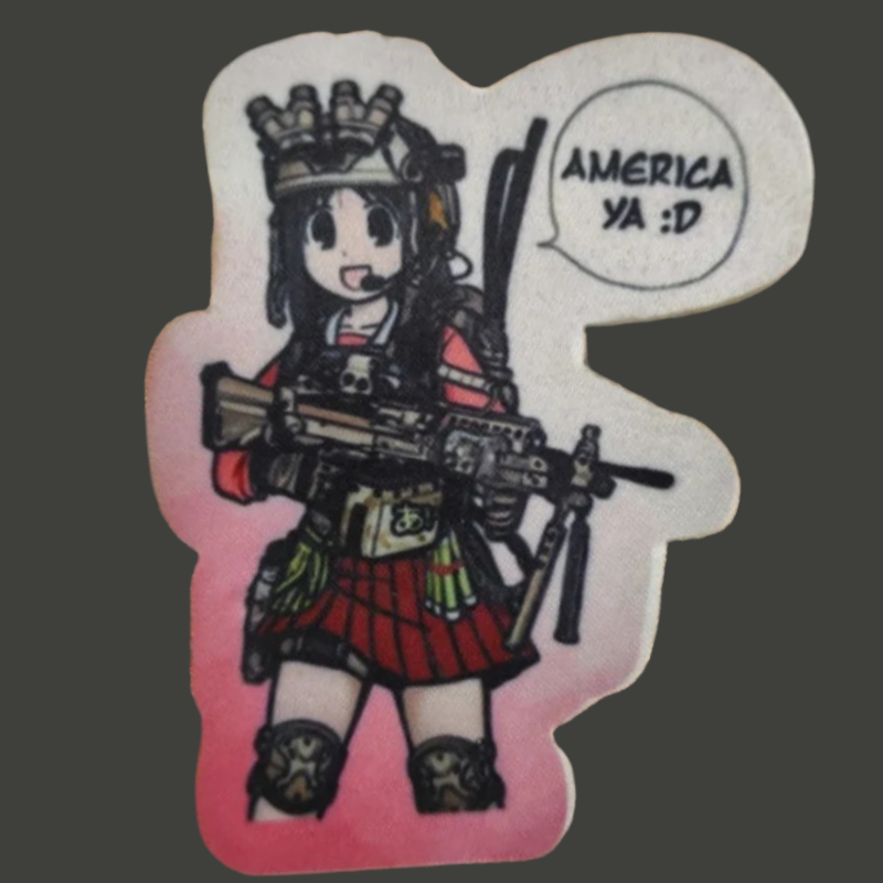 Rucksack Military Style - Anime Girl Tactical Patch Military Morale