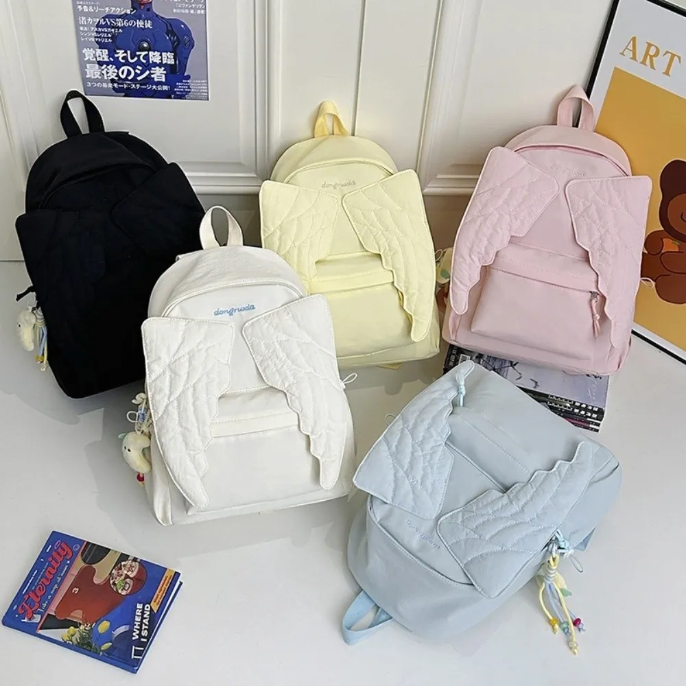 Versatile Angel Wing Backpack  - Canvas Backpack Casual 评论和价格