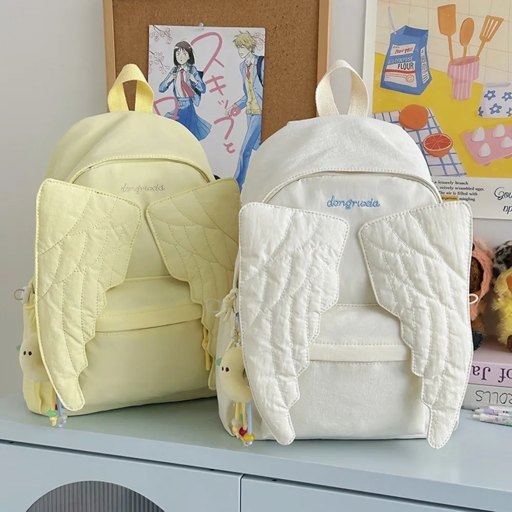 Versatile Angel Wing Backpack  - Canvas Backpack Casual 评论和价格