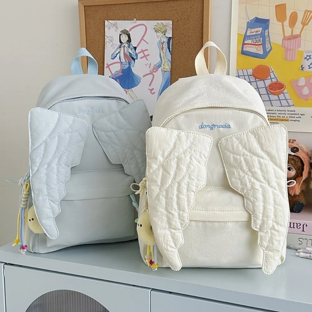 Versatile Angel Wing Backpack  - Canvas Backpack Casual 评论和价格